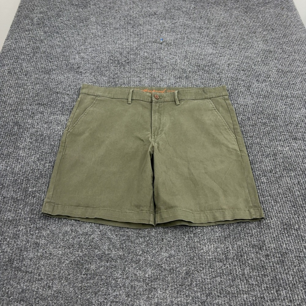 Weatherproof Vintage Shorts Mens 38 Green Cotton Spandex Chino Casual Outdoor
